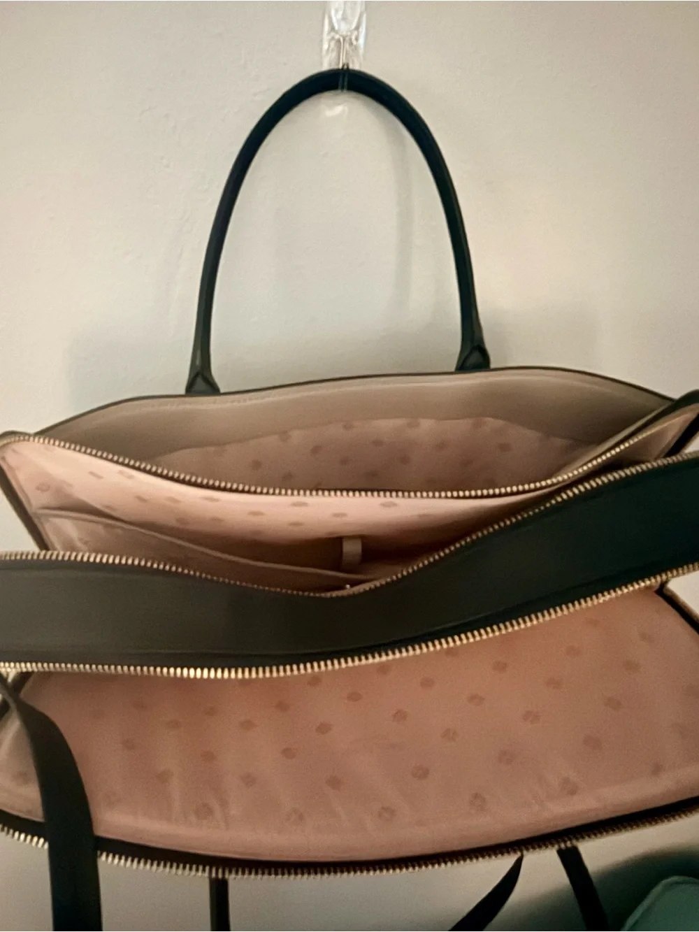kate spade structured leather